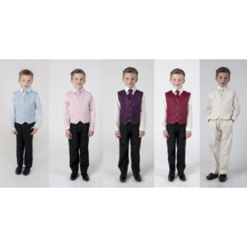 4 PIECE DOBBY SUIT - MANY COLOURS (HP1)- BUY OR HIRE from just £10.99